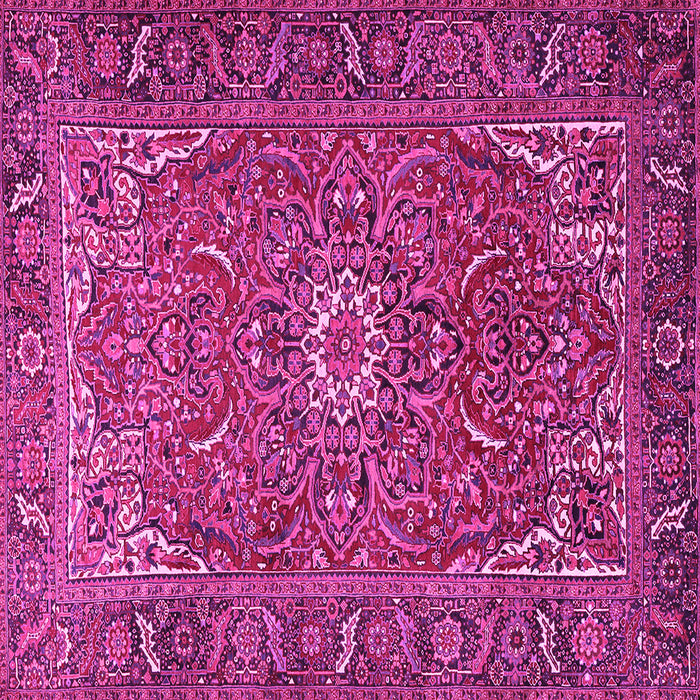 Square Persian Pink Traditional Rug, tr2286pnk