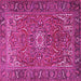 Square Persian Pink Traditional Rug, tr2286pnk