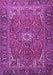 Machine Washable Persian Purple Traditional Area Rugs, wshtr2286pur