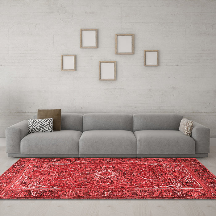 Traditional Red Washable Rugs
