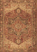 Machine Washable Persian Brown Traditional Rug, wshtr2287brn