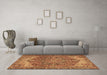 Machine Washable Persian Brown Traditional Rug in a Living Room,, wshtr2287brn