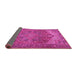 Sideview of Persian Pink Traditional Rug, tr2287pnk
