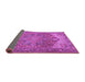 Sideview of Persian Purple Traditional Rug, tr2287pur