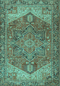 Persian Turquoise Traditional Rug, tr2287turq