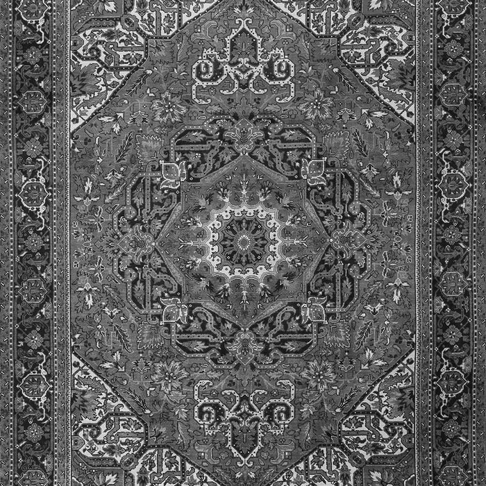 Serging Thickness of Machine Washable Persian Gray Traditional Rug, wshtr2288gry