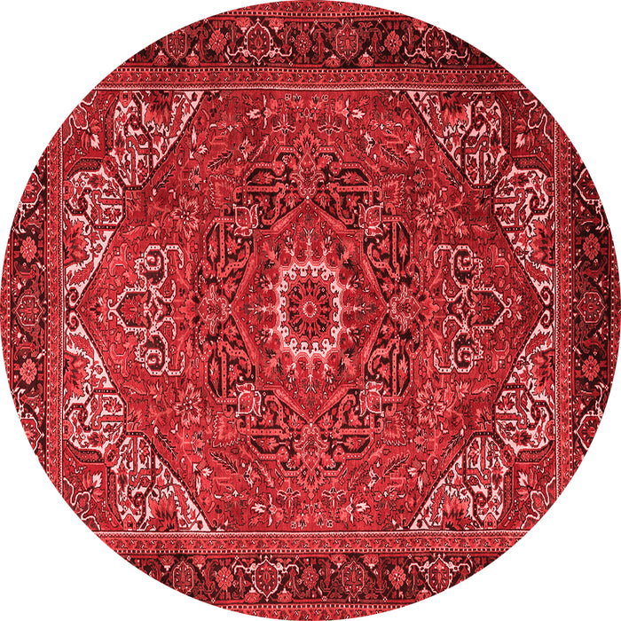 Machine Washable Persian Red Traditional Rug, wshtr2288red