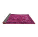 Sideview of Persian Pink Traditional Rug, tr2288pnk