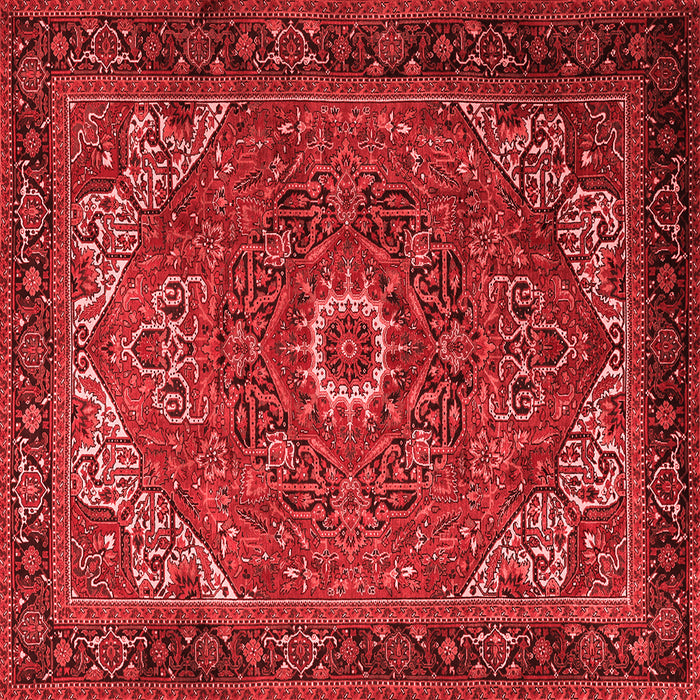 Machine Washable Persian Red Traditional Rug, wshtr2288red