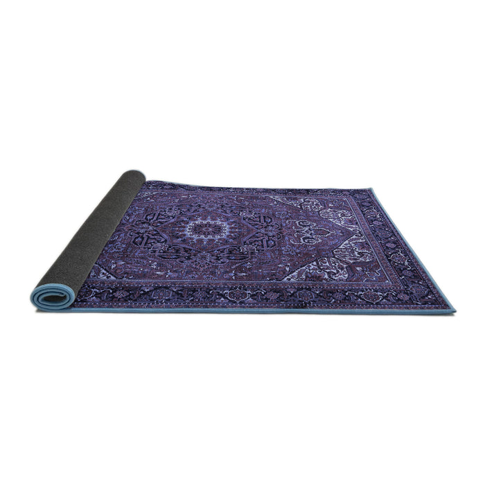 Sideview of Persian Blue Traditional Rug, tr2288blu