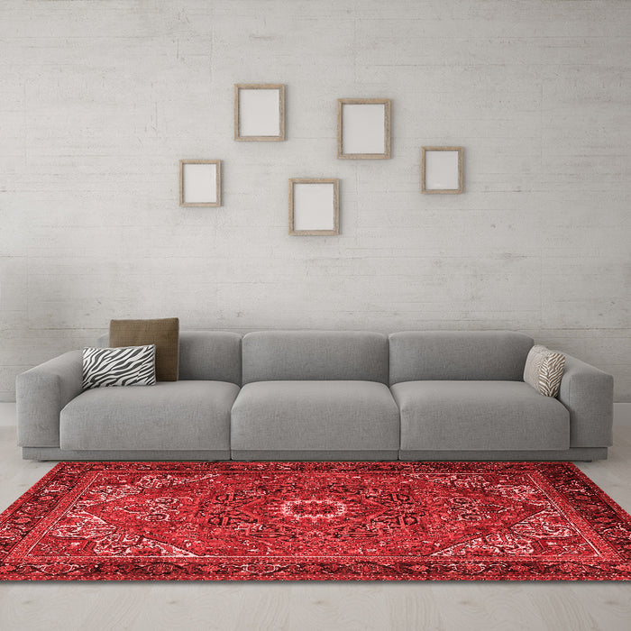 Traditional Red Washable Rugs