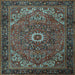 Square Persian Light Blue Traditional Rug, tr2288lblu