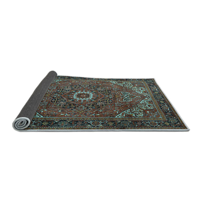 Sideview of Persian Light Blue Traditional Rug, tr2288lblu