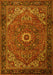 Machine Washable Persian Yellow Traditional Rug, wshtr2288yw