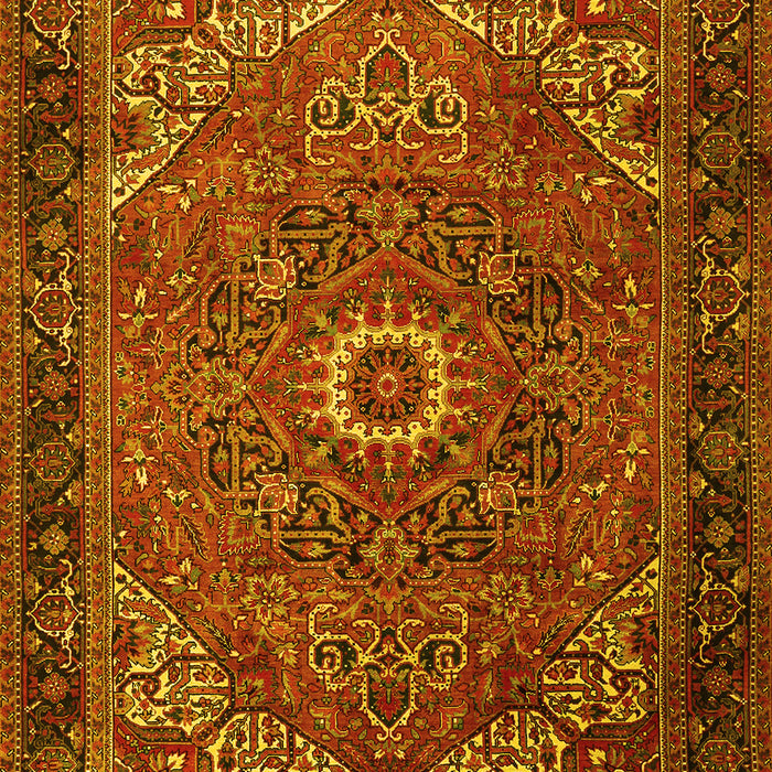 Machine Washable Persian Yellow Traditional Rug, wshtr2288yw