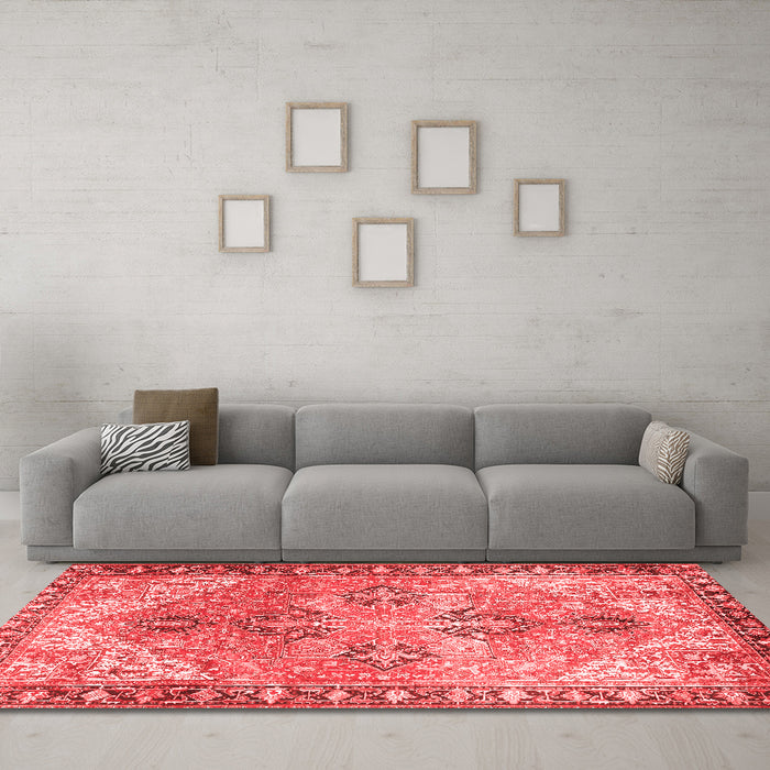 Traditional Red Washable Rugs