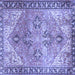 Square Persian Blue Traditional Rug, tr2289blu