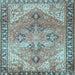 Square Persian Light Blue Traditional Rug, tr2289lblu