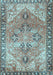 Machine Washable Persian Light Blue Traditional Rug, wshtr2289lblu