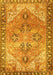 Machine Washable Persian Yellow Traditional Rug, wshtr2289yw