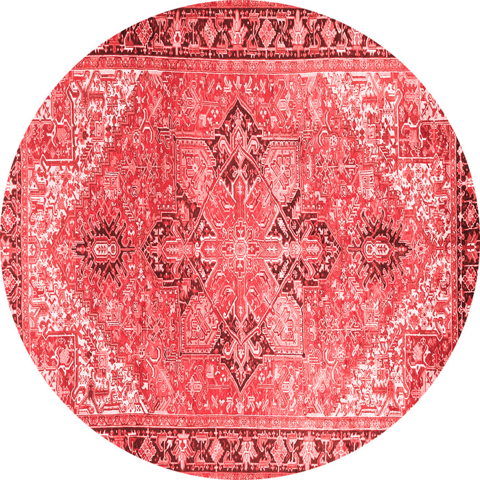 Machine Washable Persian Red Traditional Rug, wshtr2289red