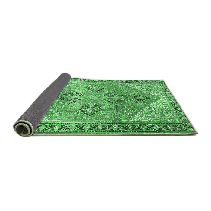Sideview of Persian Emerald Green Traditional Rug, tr2289emgrn