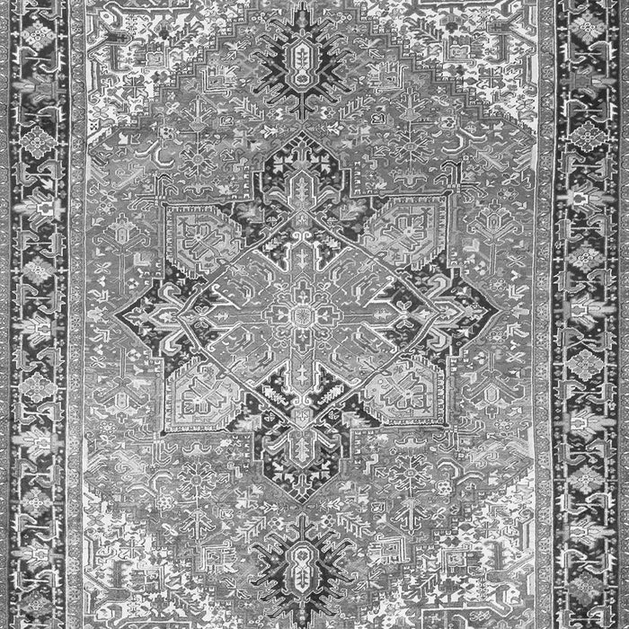 Serging Thickness of Machine Washable Persian Gray Traditional Rug, wshtr2289gry