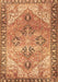 Machine Washable Persian Brown Traditional Rug, wshtr2289brn