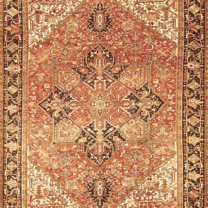 Machine Washable Persian Brown Traditional Rug, wshtr2289brn