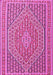 Machine Washable Southwestern Pink Country Rug, wshtr228pnk