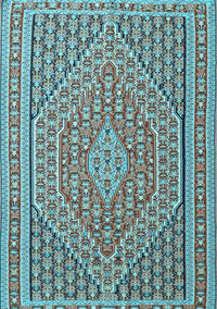 Southwestern Light Blue Country Rug, tr228lblu