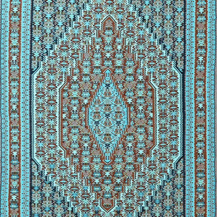 Southwestern Light Blue Country Rug, tr228lblu