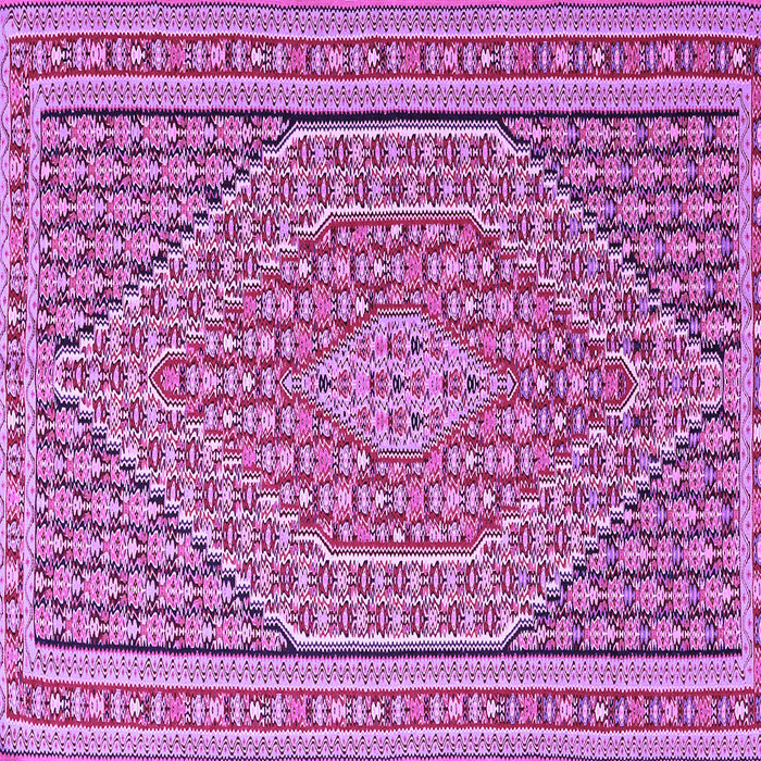 Square Machine Washable Southwestern Purple Country Area Rugs, wshtr228pur