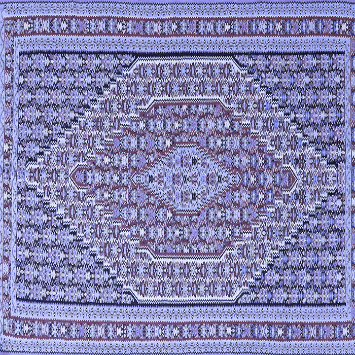 Square Southwestern Blue Country Rug, tr228blu