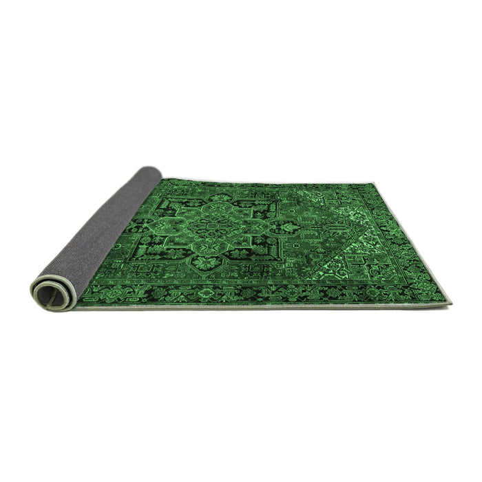 Sideview of Persian Emerald Green Traditional Rug, tr2290emgrn