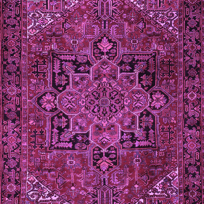 Machine Washable Persian Purple Traditional Area Rugs, wshtr2290pur