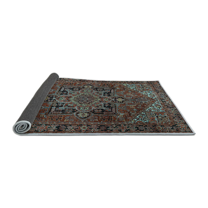 Sideview of Persian Light Blue Traditional Rug, tr2290lblu