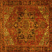 Square Persian Yellow Traditional Rug, tr2290yw