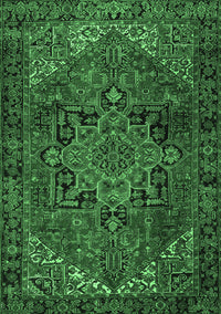 Persian Emerald Green Traditional Rug, tr2290emgrn