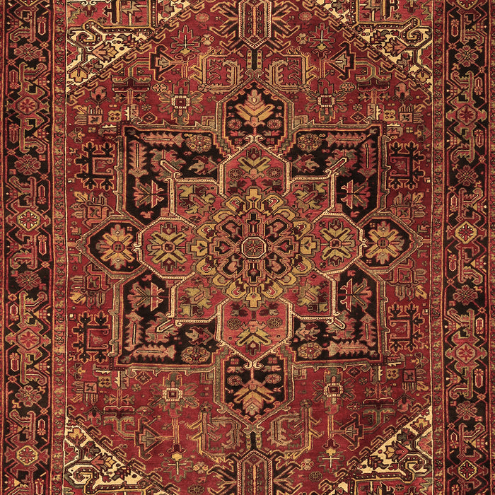 Machine Washable Persian Brown Traditional Rug, wshtr2290brn