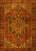 Machine Washable Persian Yellow Traditional Rug, wshtr2290yw