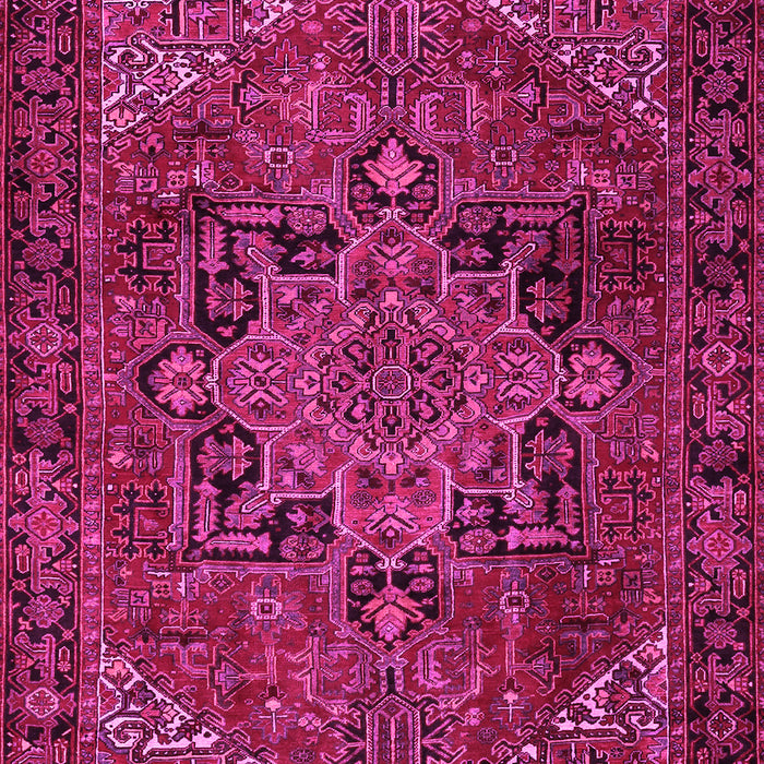 Machine Washable Persian Pink Traditional Rug, wshtr2290pnk