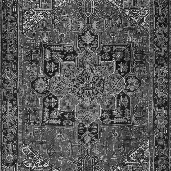 Serging Thickness of Machine Washable Persian Gray Traditional Rug, wshtr2290gry