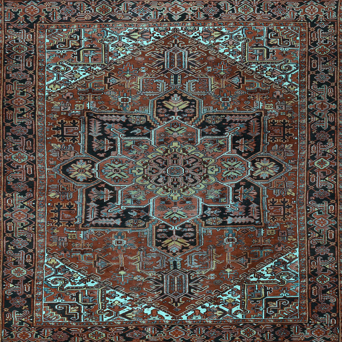 Square Persian Light Blue Traditional Rug, tr2290lblu