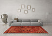 Machine Washable Persian Orange Traditional Area Rugs in a Living Room, wshtr2290org