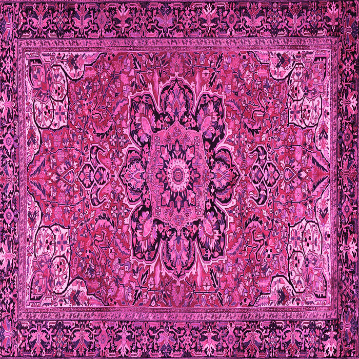 Square Persian Pink Traditional Rug, tr2291pnk