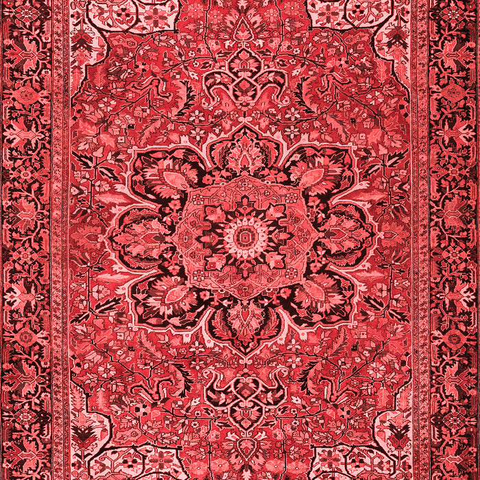 Machine Washable Persian Red Traditional Rug, wshtr2291red