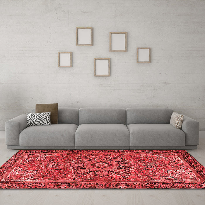 Traditional Red Washable Rugs
