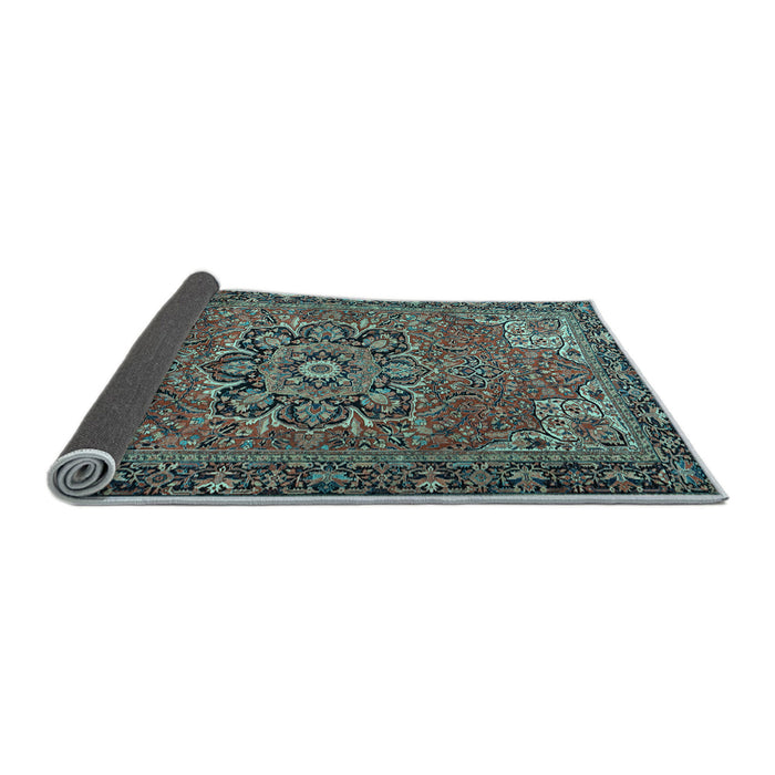 Sideview of Persian Light Blue Traditional Rug, tr2291lblu