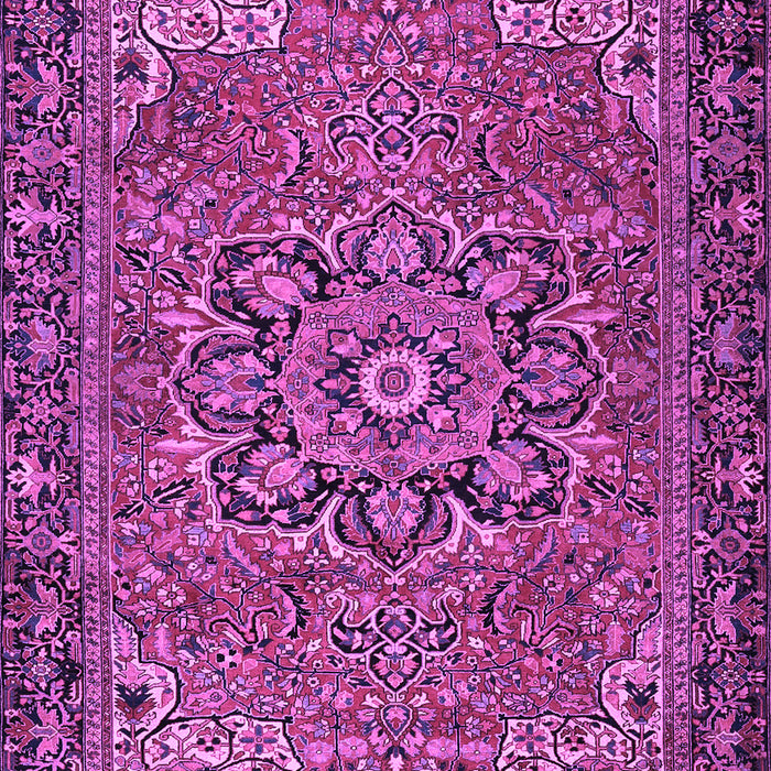 Machine Washable Persian Purple Traditional Area Rugs, wshtr2291pur